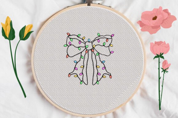 Bow Light Embroidery