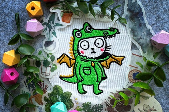Dinosaur Machine Embroidery Design