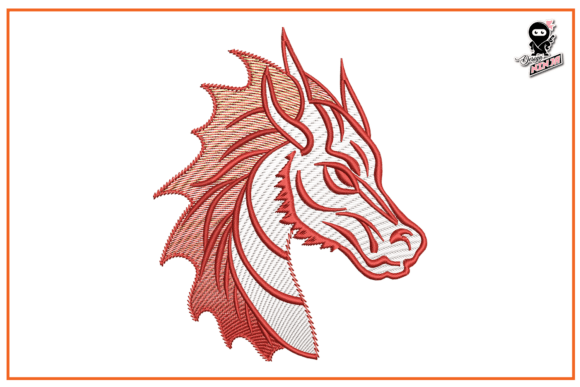 Dragon Head Embroidery