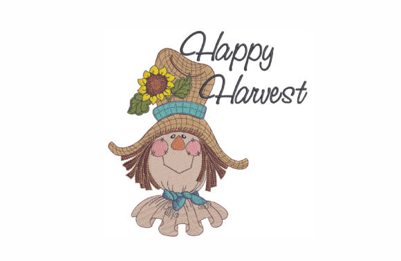 Scarecrow Embroidery Design