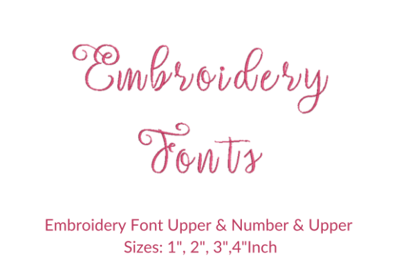 Setta Script Fonts Embroidery Design