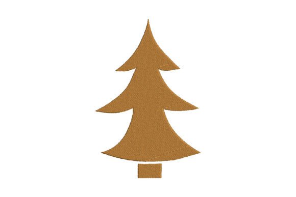 Simple Pine Christmas Tree Embroidery