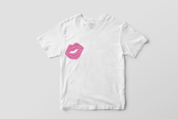 The Lips Embroidery Design