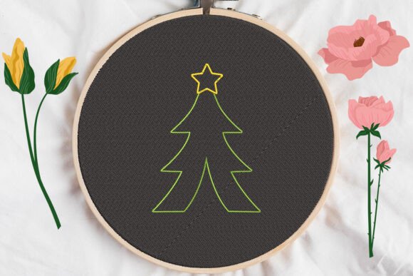 Tree Christmas Embroidery