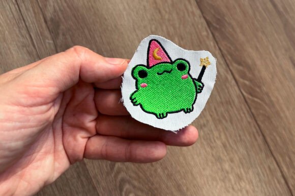 Wizard Frog Machine Embroidery Design